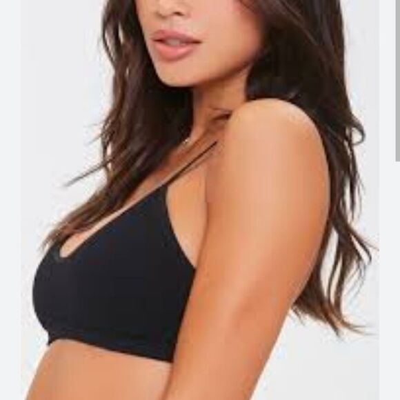 BNWT F21 red seamless ribbed bralette - Picture 3 of 12